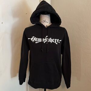 Atmosphere Hip Hop Black Graphic Pullover Hoodie